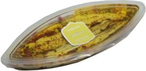 Marinated anchovy fillets gr 80 in sunflower oil with chili pepper and parsley